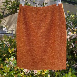 Vintage St. John Collection Burnt Orange Multi-Colored Knit Skirt. Size 10. EUC!